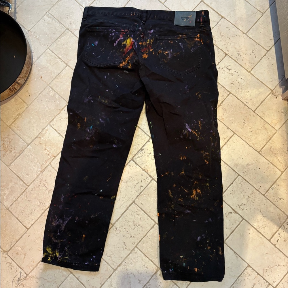 Vilebrequin Black Pants with Artistic Accents